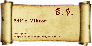 Búz Viktor névjegykártya