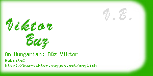 viktor buz business card
